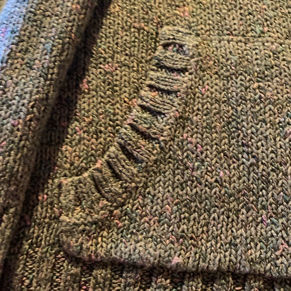 Liz And Co. Olive Green Women's Long Sleeve Sweater Size X-Large - Picture 2 of 4